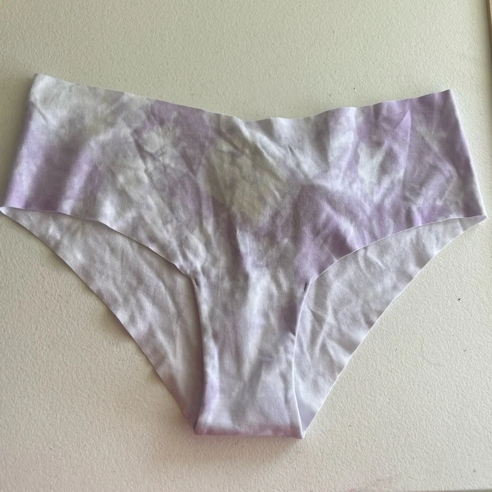 Aerie nwt no show cheeky cotton purple tie dye panties